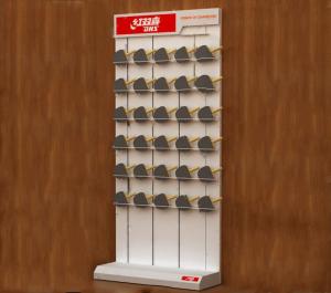Quality 2200mm Table Tennis Sports Display Rack With Aluminum Alloy Slot Back Panel wholesale