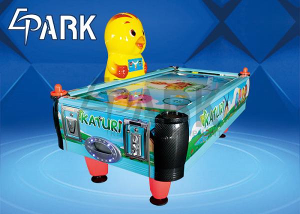 Four Side Fiberglass material Table Tennis Hockey Table with cute chicken head