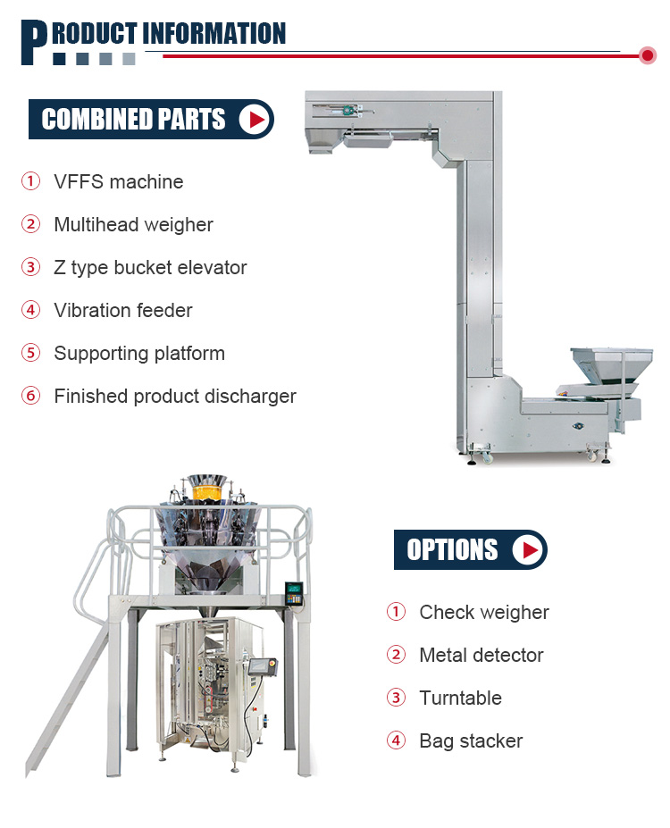 Multi-Head Weigher Food Packing Automatic Bag Commercial Sealing Machine