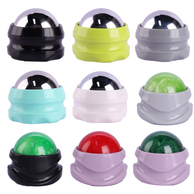 Freezing Hot Cold Ice Massage Roller Ball With Black Red White Oragne Base