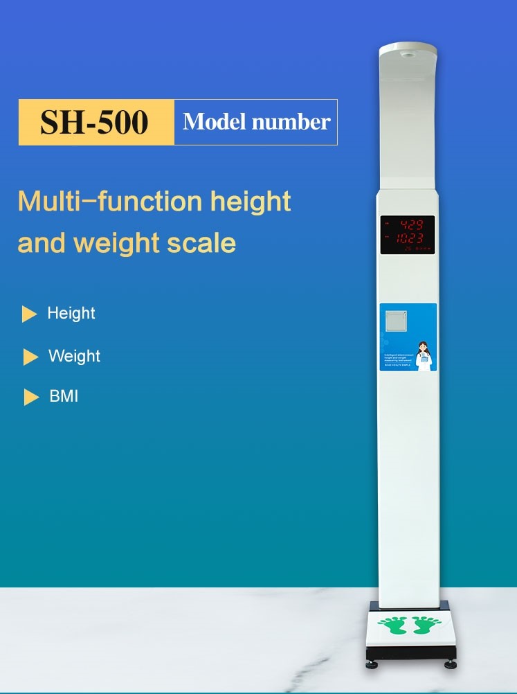 Physical Examination Ultrasonic Height And Weight Machine Measure