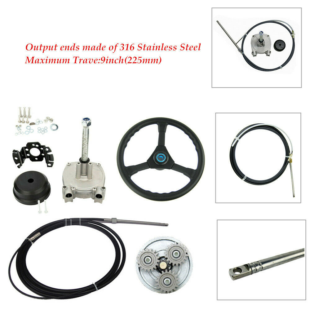 316ss Boat Outboard Steering Systems , Hydraulic Steering Kit For 200 Hp Outboard