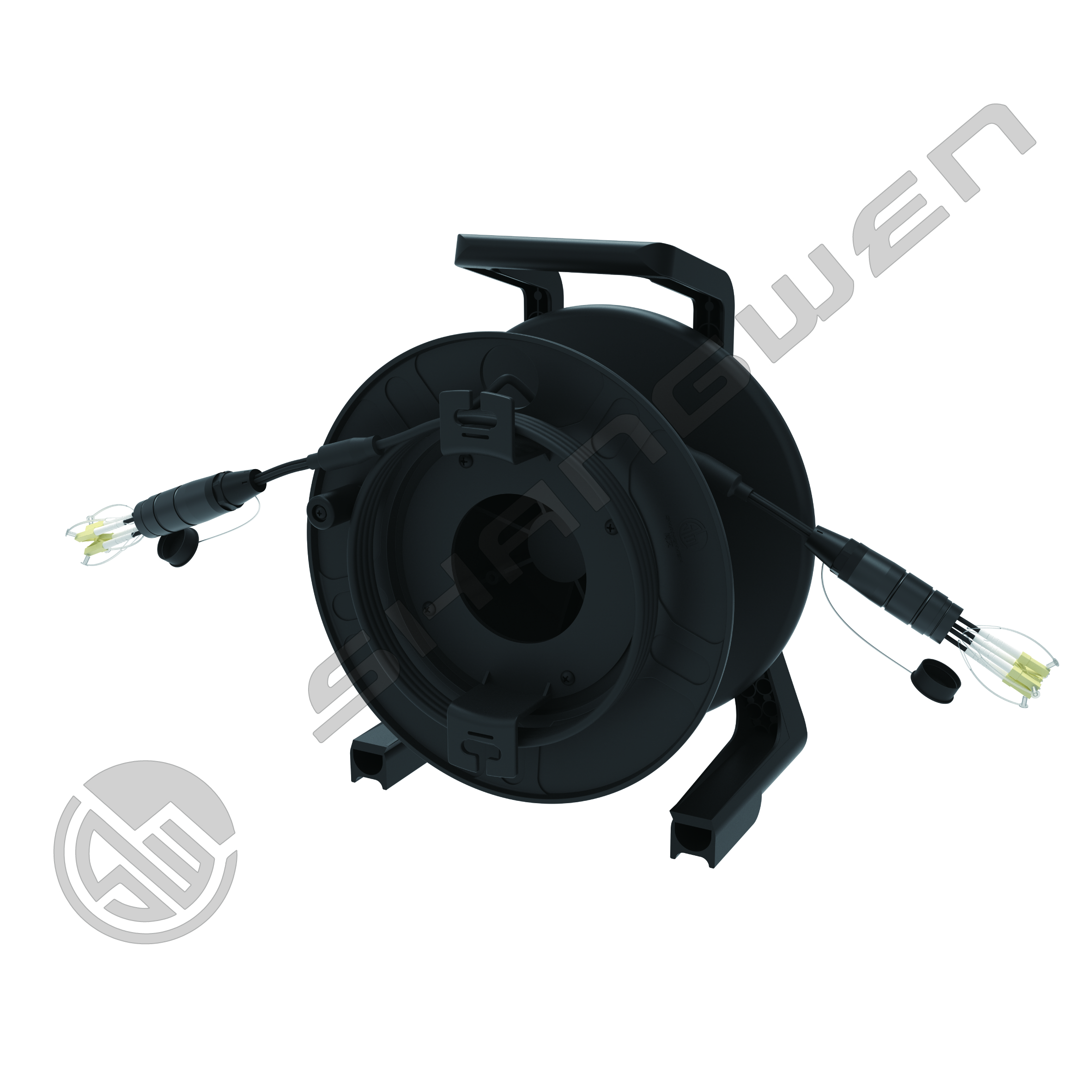 4 6 8 CH TPU Armored Jumper LC FC SC ST Multimode Fiber Optic CL3 Cable Cores for Network Device Reel Drum OM2/OM3/OM4
