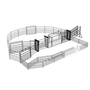 Quality 5.8m-12m Gi Pipe Oval Round Galvanized Livestock Fencing 1.8mx2.1m wholesale