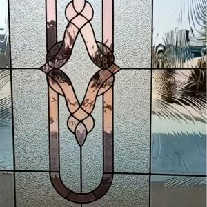 Quality Stain Glass Art Art Deco Memphis Stained Glass Panel Stained Glass Art Work wholesale