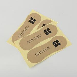 Quality 110mm X 50mm Hygiene Kraft Paper Sticker Labels Printing For Swimwear Clothing wholesale
