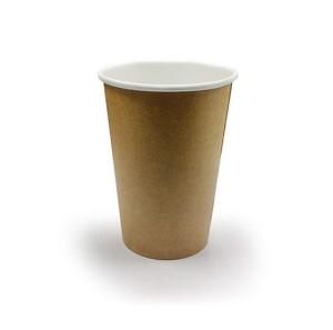 Quality Eco Friendly Double PE Coating Kraft Disposable Paper Coffee Cups wholesale