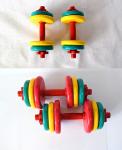 10kg 15kg 20kg 25kg 30kg 40kg Colorful Vinyl Coated Rubber Dumbbell Set