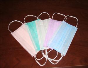 Quality 3 layer disposable non woven medical face mask with earloop wholesale