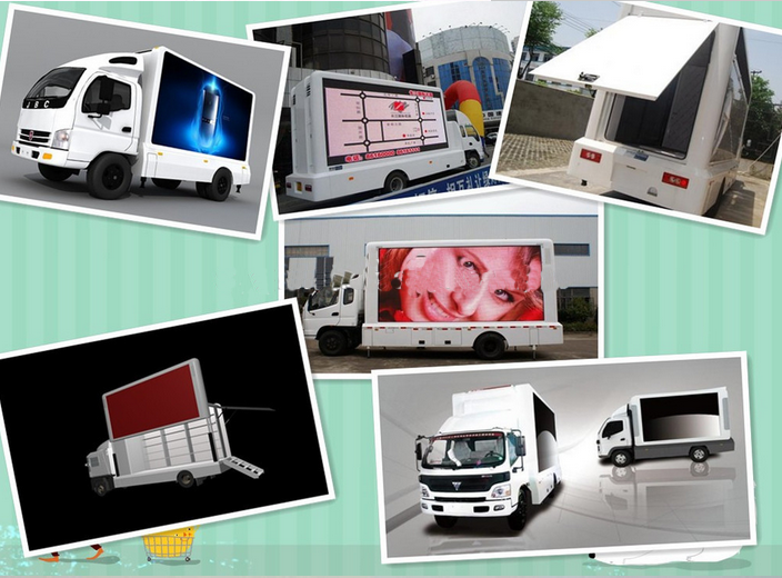 GCL Customized Outdoor Mobile Advertising Truck Van Trailer P6 6500nits Brightness