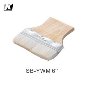 Quality Staining / Painting Pure Bristle Bristle Paint Brushes 6'' Flat Beaver Tail Paint Brush wholesale