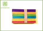 Eco - Friendly Blue / Red Craft Lollipop Sticks Handcraft Toys For Child