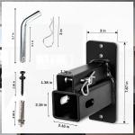 Hitch Wall Mount for Bike Rack Cargo Carrier Bike and Cargo Rack Hanging Garage