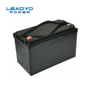 Quality Leadyo Smart BMS Lifepo4 Battery 12V 100ah 1280Wh Black Screwable ABS Case wholesale
