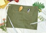 Green Color Kitchen Cooking Apron Double Straps