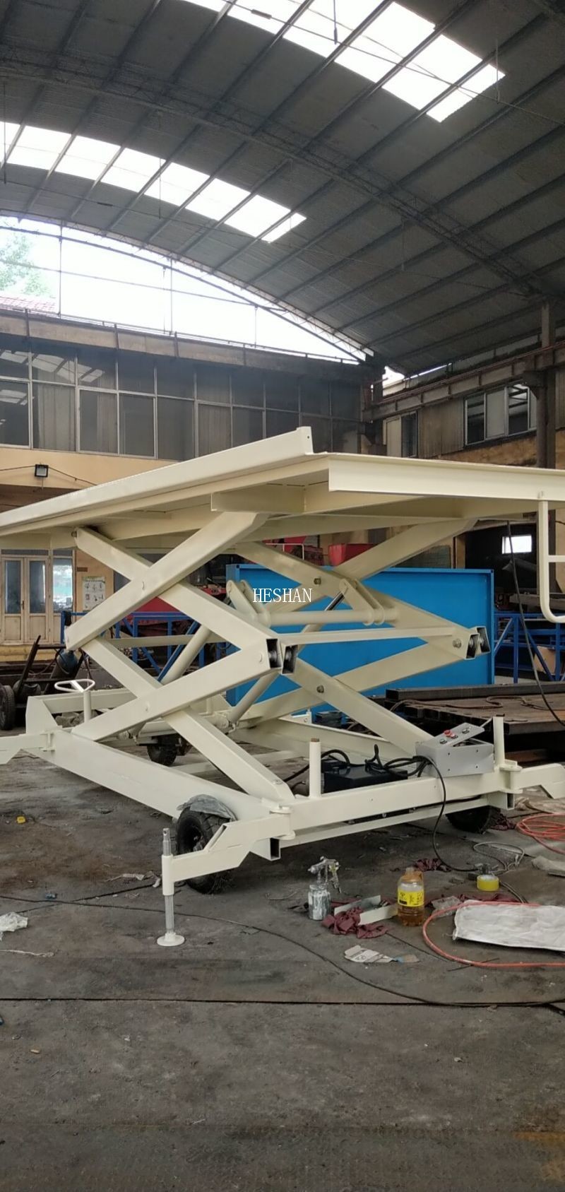 China 1T~10T Load Industrial Stationary Lift Platforms Hydraulic Scissor Table