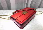 Mini Style Red Color Womens Shoulder Handbags With Handle , Genuine Cow Leather