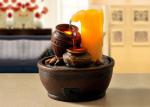 Handicraft Candle Quiet Indoor Water Fountain