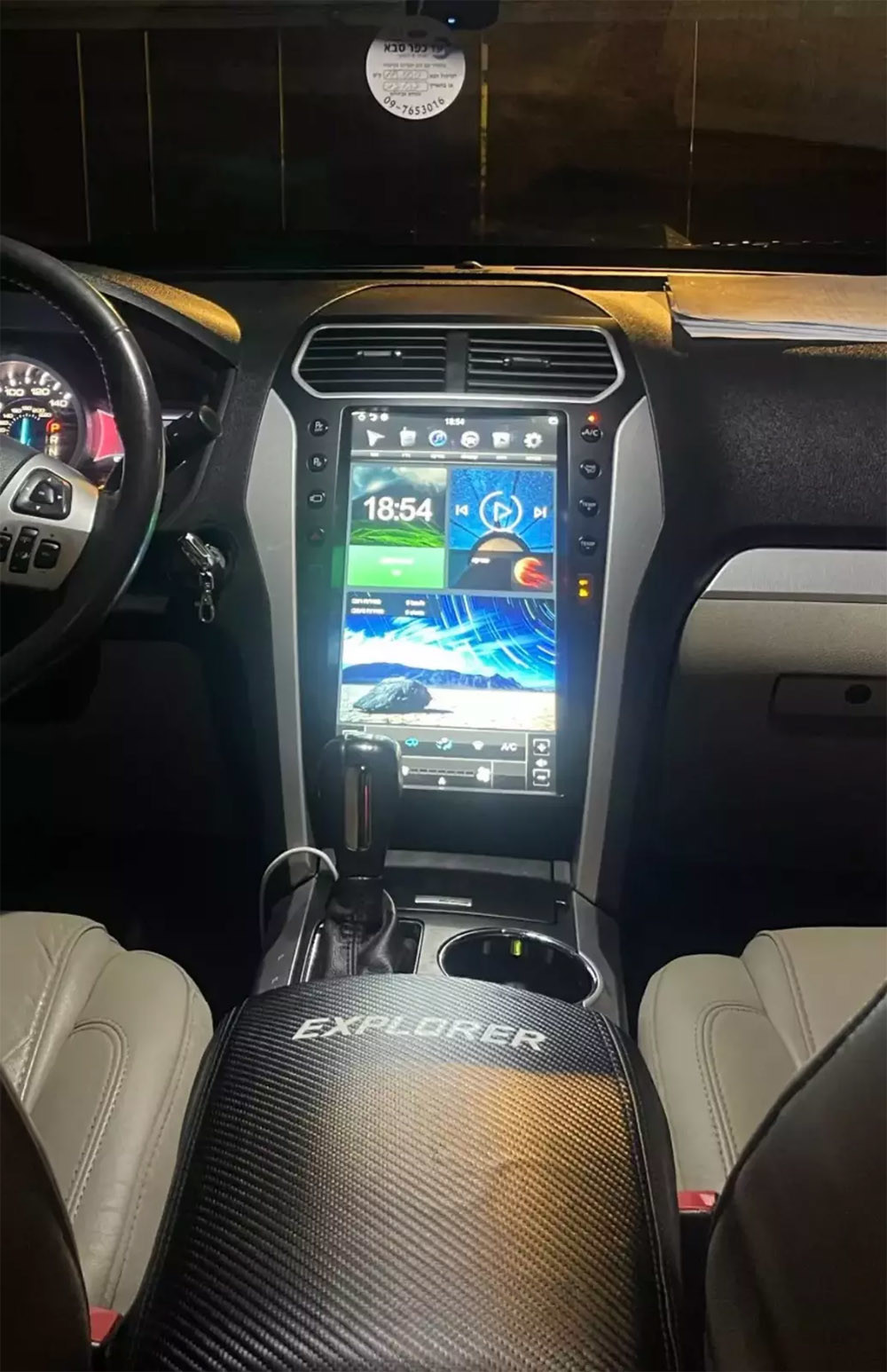 12.1 Inch Android Car Radio GPS In Dash Navigation For Ford Explorer Stereo 2014-2019