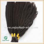 Indian 5A virgin hair bulk ,natural color(can be dye) afro kinky curly 10''-26'