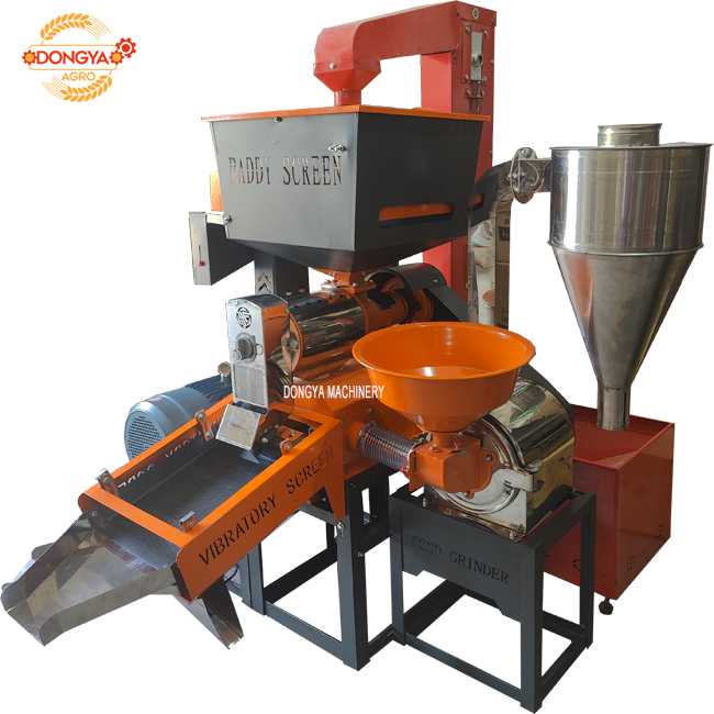 Stainless Steel Fine Bran Vibratory Rice Mill Machine With Loading Lifter 650KG Per Hour