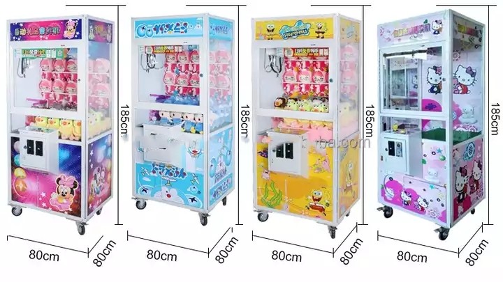 110V/220V Voltage Crane Plush Toy Doll Claw Stuffed Toy Game Machine with Cash Acceptor