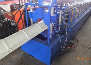 Quality 4kw Roof Ridge Cap Roll Forming Machine PLC Ridge Roof Tile Forming Equipment wholesale