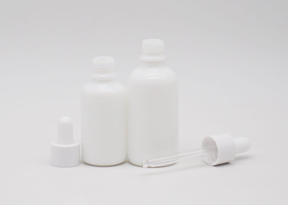 30ml Cylinder Cosmetic Oil Glass Bottle With Various Droppers