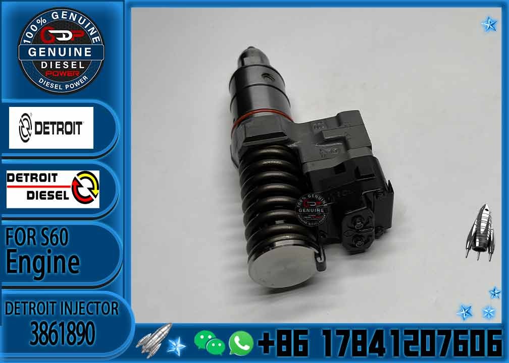Common rail fuel injector 4991752 3861890 5234785 5235575 5237466 for Detroit Diesel series 60 11.1 and 12.7 L