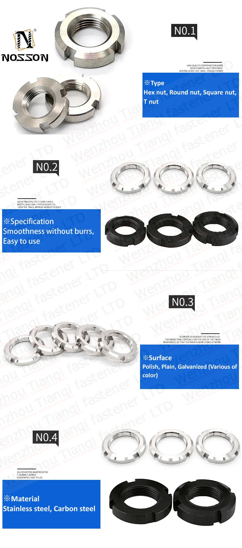Black Oxide Finish KM-14 Metric Locknut for M3-M12 and 1/4-5/16 Power Transmission ANSI/ASME Standard Stainless Steel