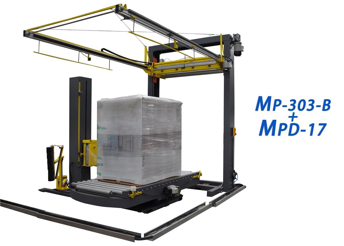 3kw 380V Automatic Turntable Stretch Wrapper Swing Ring Structure Turntable