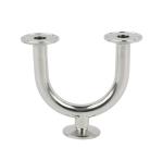 Clamped Stainless Steel U Pipe , Mirror Polished SS304 Stainless Steel Tee
