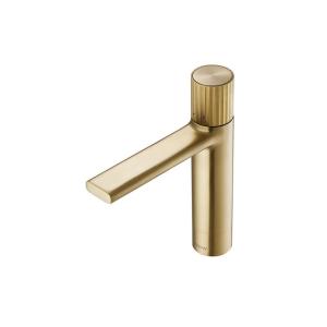 Quality Polished Single Handle Basin Faucet Countertop Mount Gold wholesale