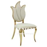Flower Design High Back Wedding Chair Royal Furniture Chair 49X56X107cm