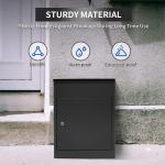 Galvanized Steel Parcel Mailbox for Outside Extra Large Package Delivery Post