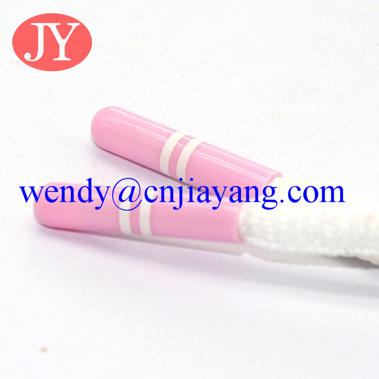BBP FREE Jiayanag aglet plastic tipping blue color ABS plastic tipping black color plastic shoelace tippin Drawcord