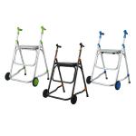 2 Wheels Aluminum Medical Folding Rollator Walker with Seat
