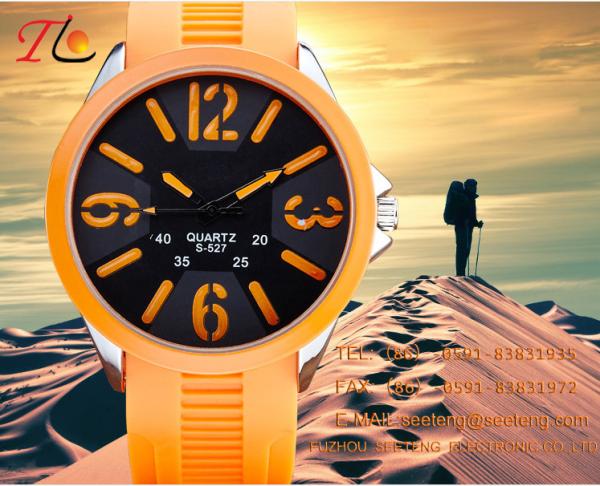 A silicone band quartz Wrist Watch suitable for climbing skiing and outdoor