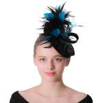 Goose Feather Party Decoration Sinamay Fascinator with Headband and Event Party
