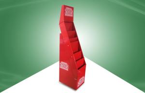 Quality Books / Brochure / Magazine Pop Cardboard Display Stand In Red Color wholesale