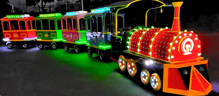 Handsome toot electric trackless train FRP Power 1.2KW 13 SEATS
