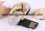 Hot Diamond Jewelry Slipper Shape USB Flash Drives, High Quality Jewelry Slipper