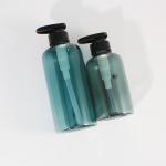 400ml Transparent Blue Shampoo Shower Gel Bottle