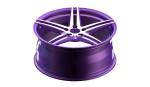 Purple Lightweight Monoblock Wheels Aviation Aluminum 6061 PCD 5-114.3 19 Inch