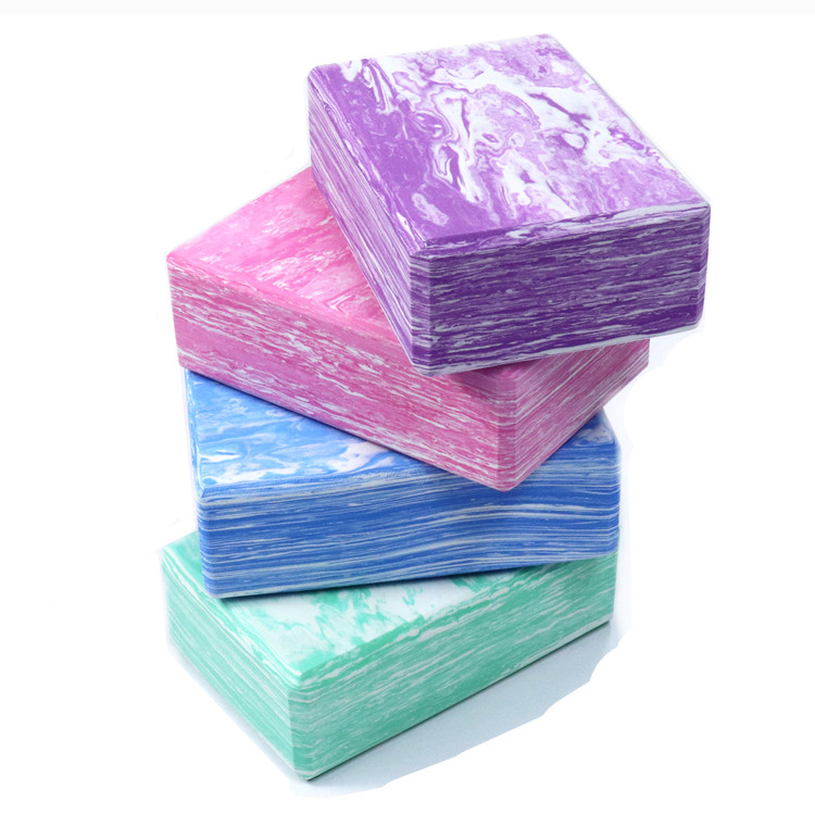 OEM Non Slip Camouflage Marble EVAFoam Yoga Block For Body Shaping Training