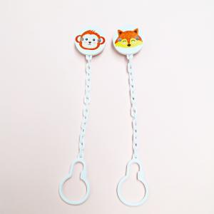 Quality Cute Animal PP Pacifier Safety Chain Silicone Baby Soother wholesale
