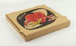 Custom logo print 4cm E flute Pantoon color pizza box for packing, take away