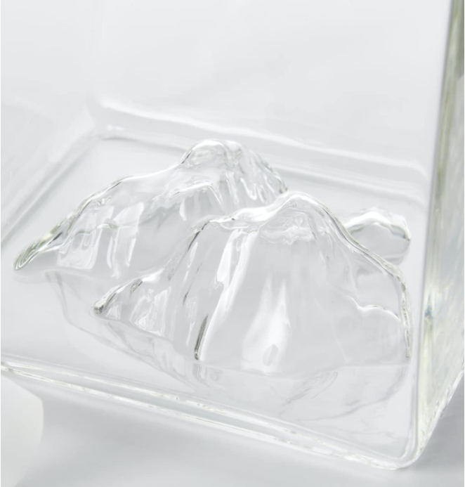 500ml Clear Glass Whiskey Decanter Dispenser for Liquor Hot Stamping Surface Handling