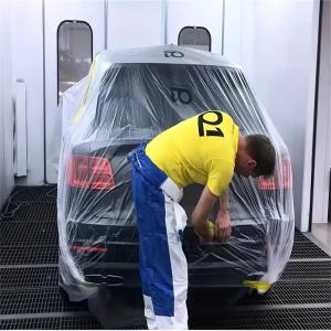 Quality Customized Logo Pre Taped Masking Film Transparent Automotive Masking Film For Painting wholesale