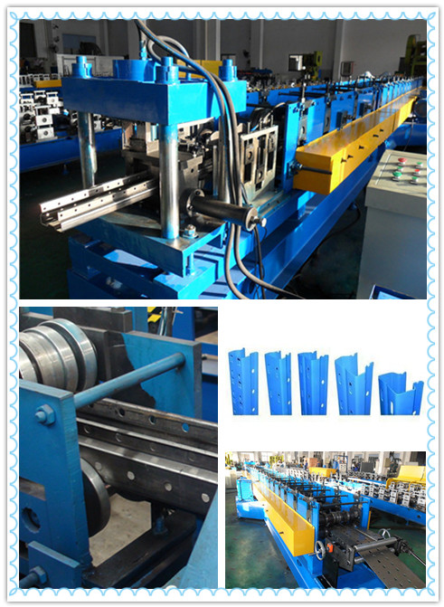 Automatic Hydraulic Decoiler Storage Rack Roll Forming Machine With Gear Box